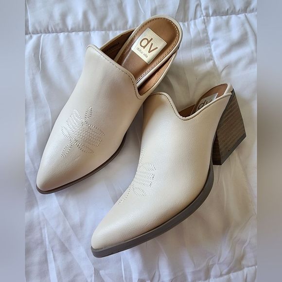 NEW Dv Dolce Vita Kandala Western Mule Boots 6M - Picture 2 of 5